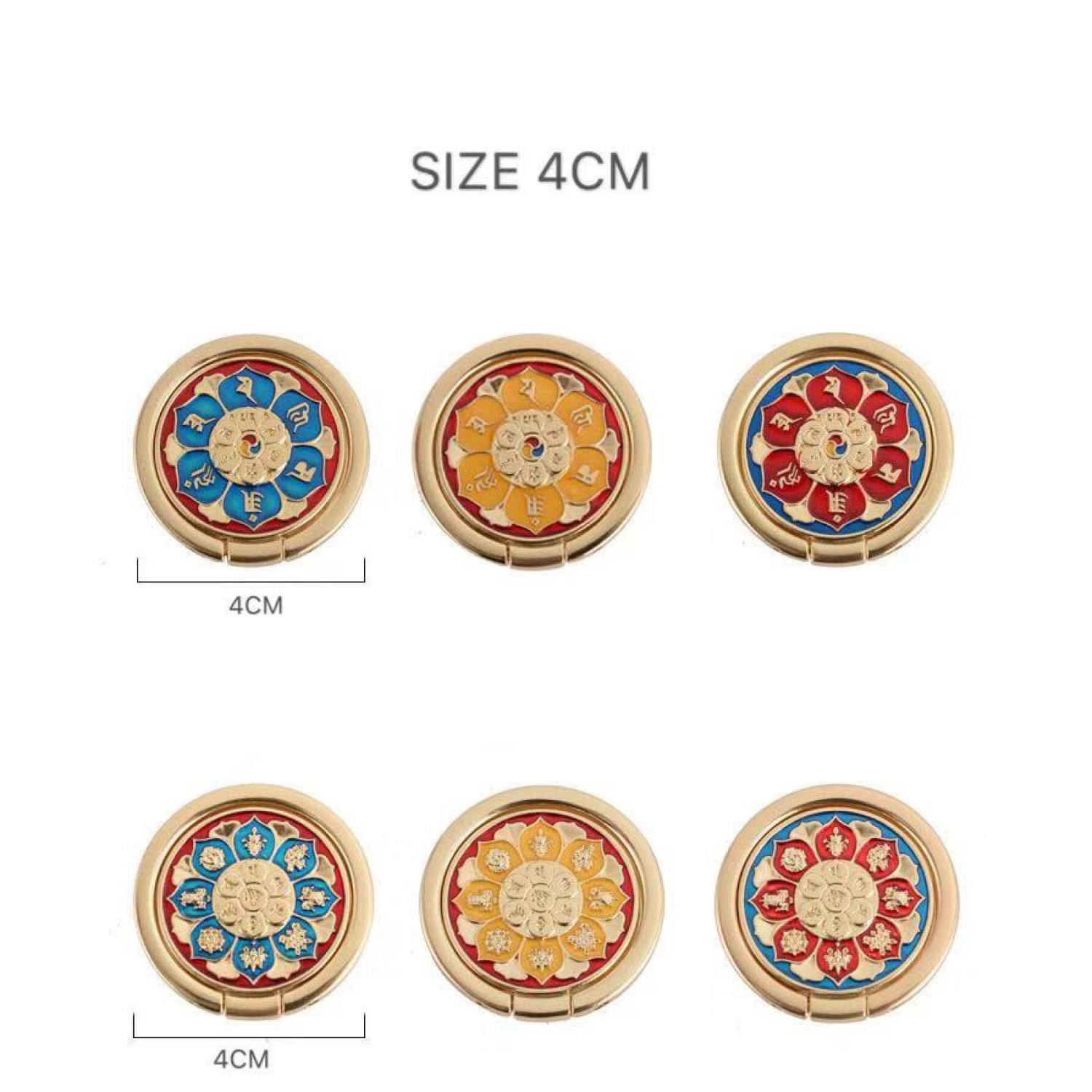 Iring lục tự đại minh chú | giá đỡ điện thoại đồng