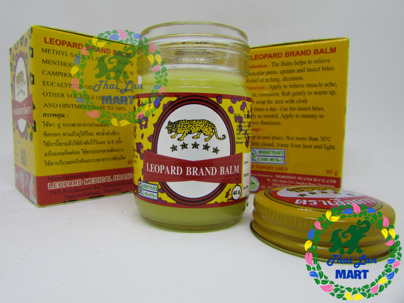 [HCM]12 LỌ DẦU CÙ LÀ CON BÁO LEOPARD BALM THÁI LAN 40 GAM