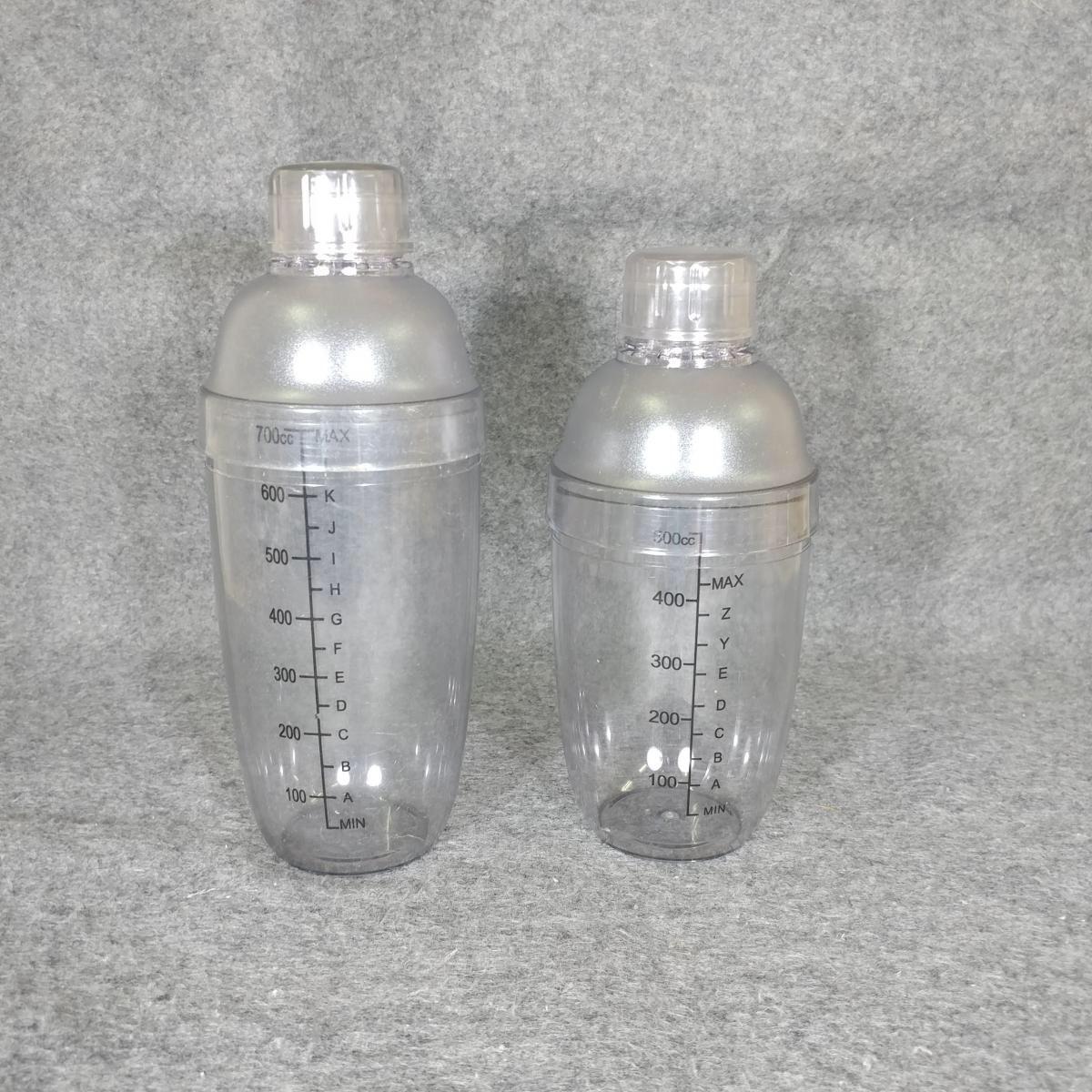 BÌNH LẮC PHA CHẾ NHỰA COCKTAIL SHAKER 700ML VẠCH ĐEN