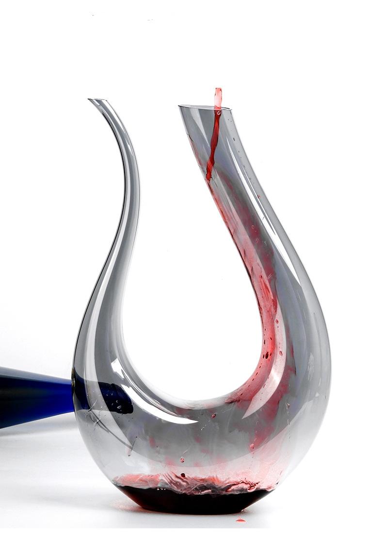 Decanter Thiên Nga chữ U xám