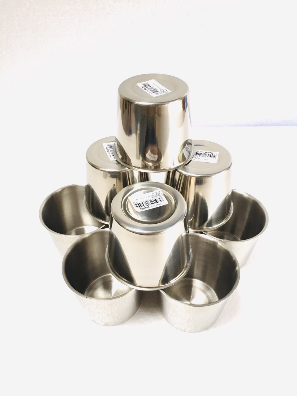 Bộ 10 ly làm đá inox Rainy từ 7cm đến 10cm-mclv