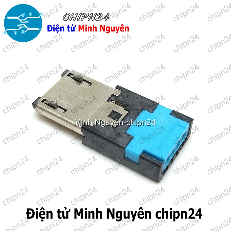 [2 cái] (K152) Đầu+Vỏ nhựa Micro USB V2 Trắng (Đầu Jack USB hàn dây) - HH005822