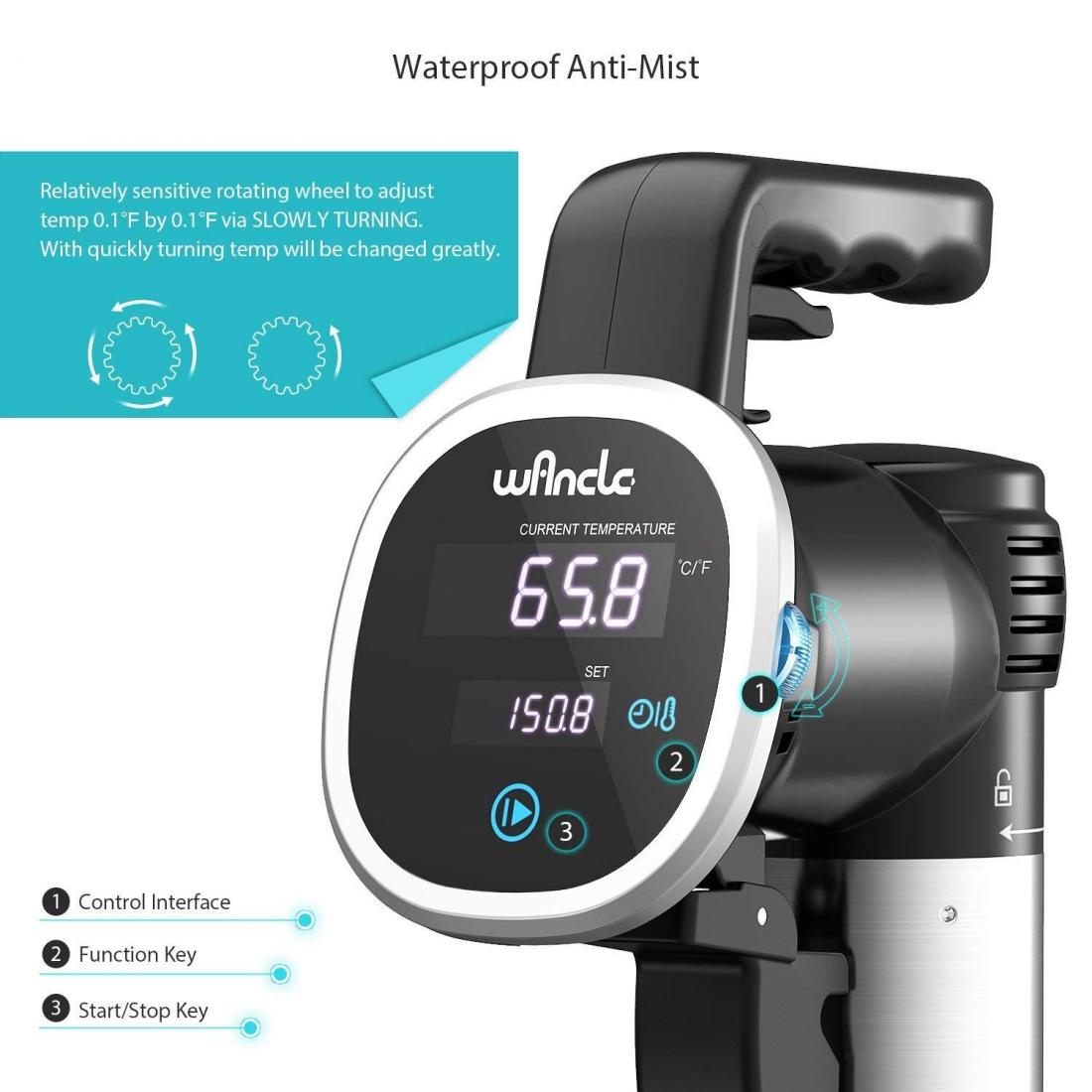 [Trả góp 0%]Máy Làm Bít Tết Wancle Sous Vide P00252