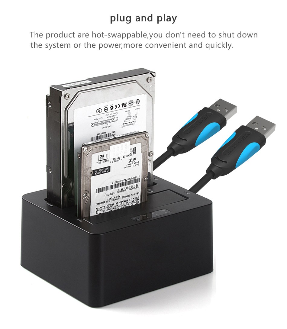 Dây cáp USB 2.0 2 đầu đực Vention dài 1m đến 5m VAS-A06
