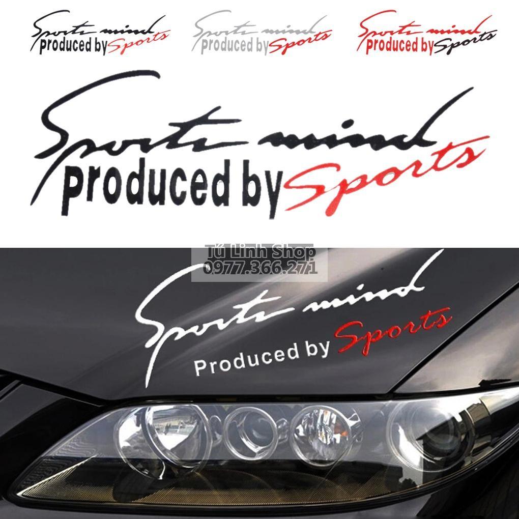 Tem Sport mind mặt capo ô tô ( màu đen )