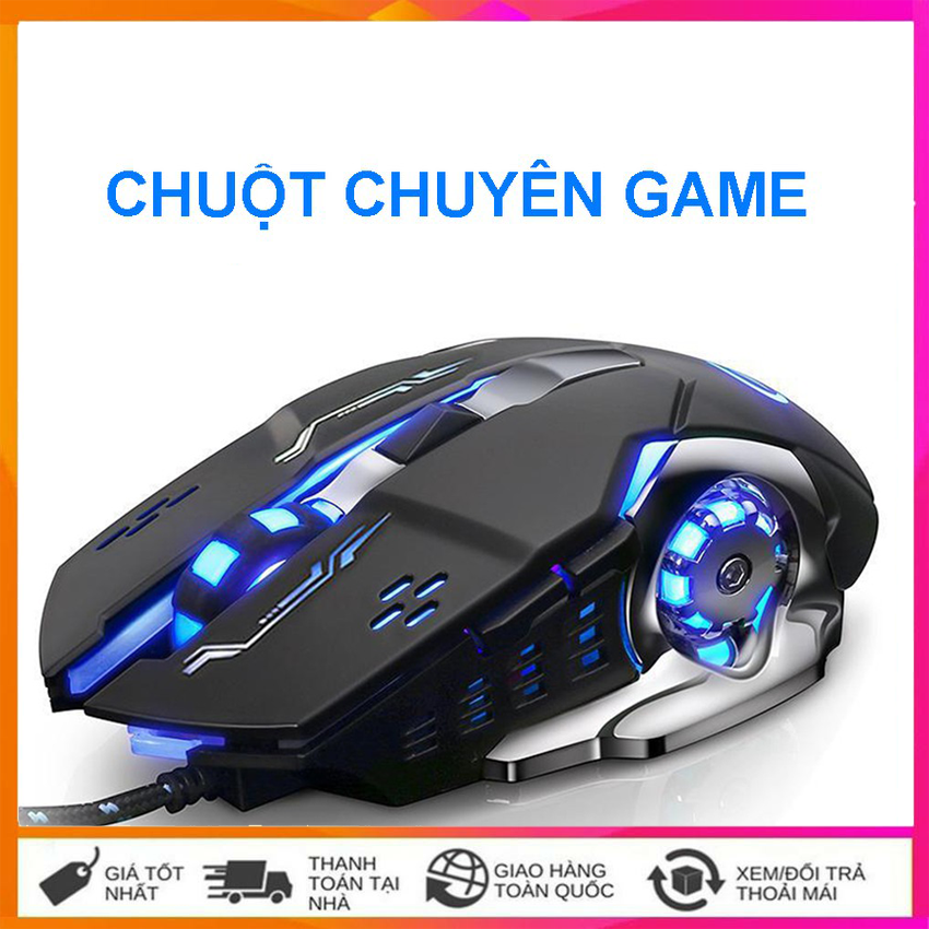 Chuột game thủ FOREV FV-502 cực bền thiết kế độc lạ có LED nhiều màu