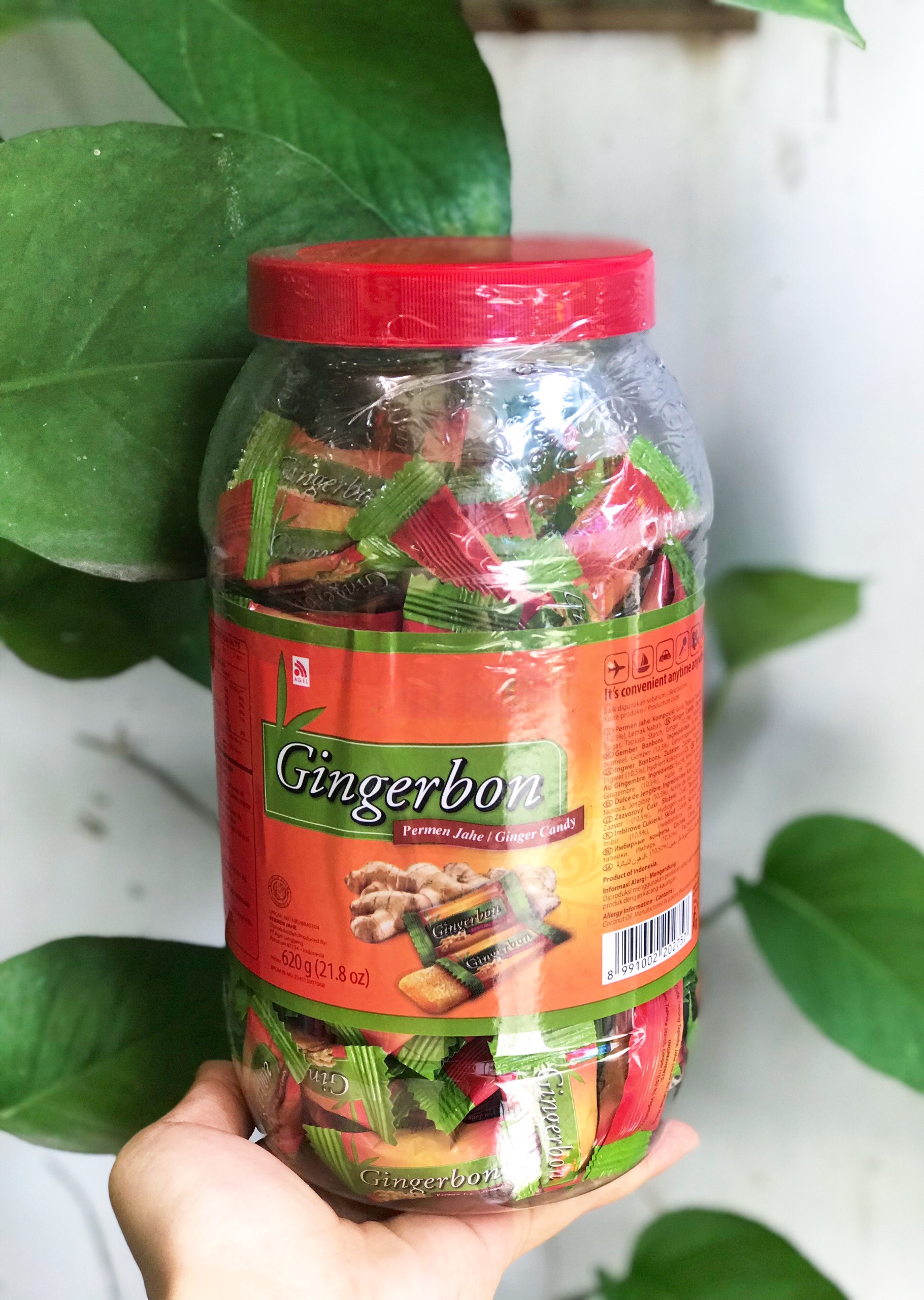 Kẹo Gừng Dẻo Gingerbon Ginger Candy (Hủ 620g)