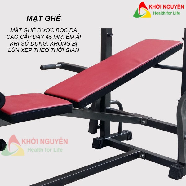Ghế tập tạ đa năng KN-116, ( Không bao gồm đòn và tạ)