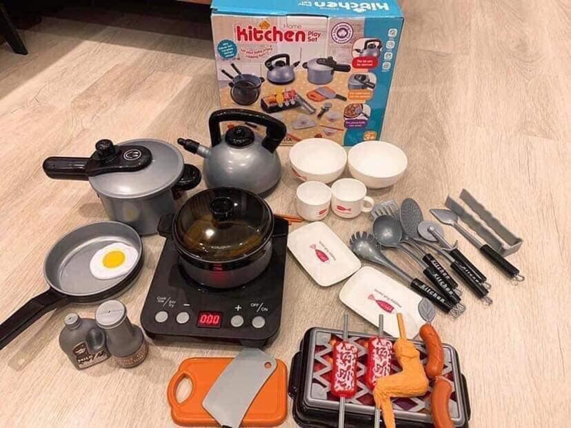 Bộ đồ chơi bé gái Đồ chơi nấu ăn Kitchen 36 món