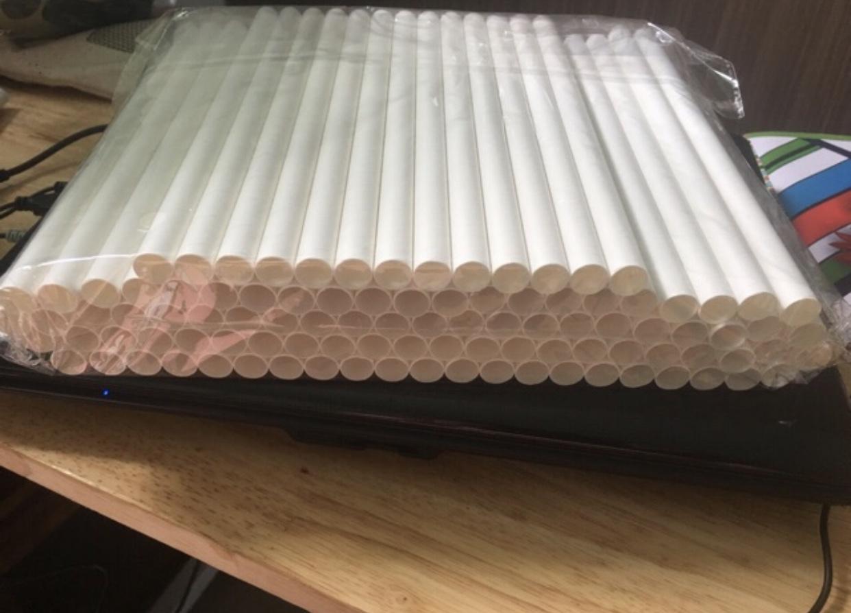 [HCM]Ống hút giấy phi 8  (100 ống / 1 túi)