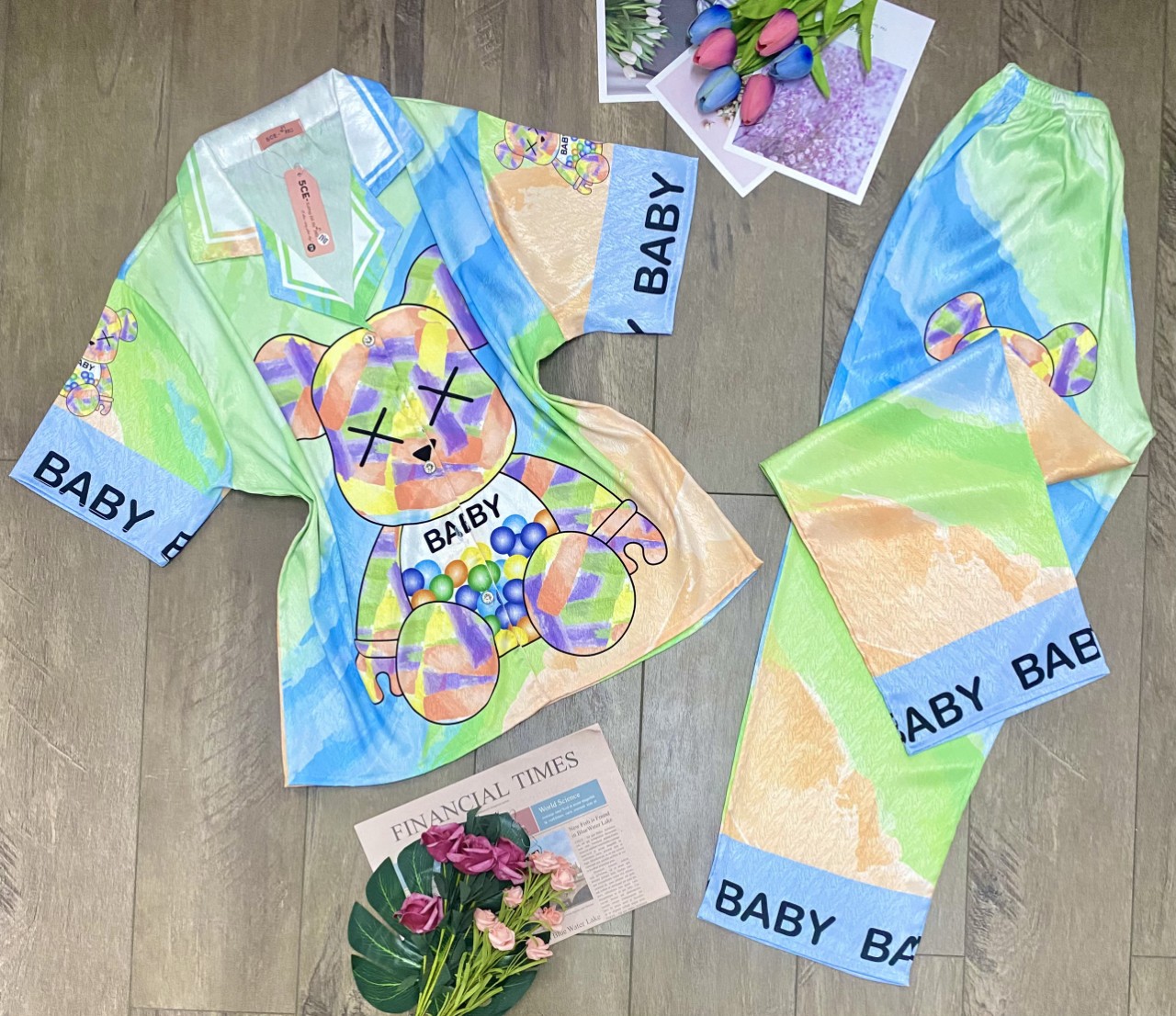 BIG SIZE (62 kg - 75kg) - Bộ Pyjama lụa xước ánh kim cao cấp (BIG SIZE : 62kg - 75 kg) HÀNG THIẾT KẾ MỚI.