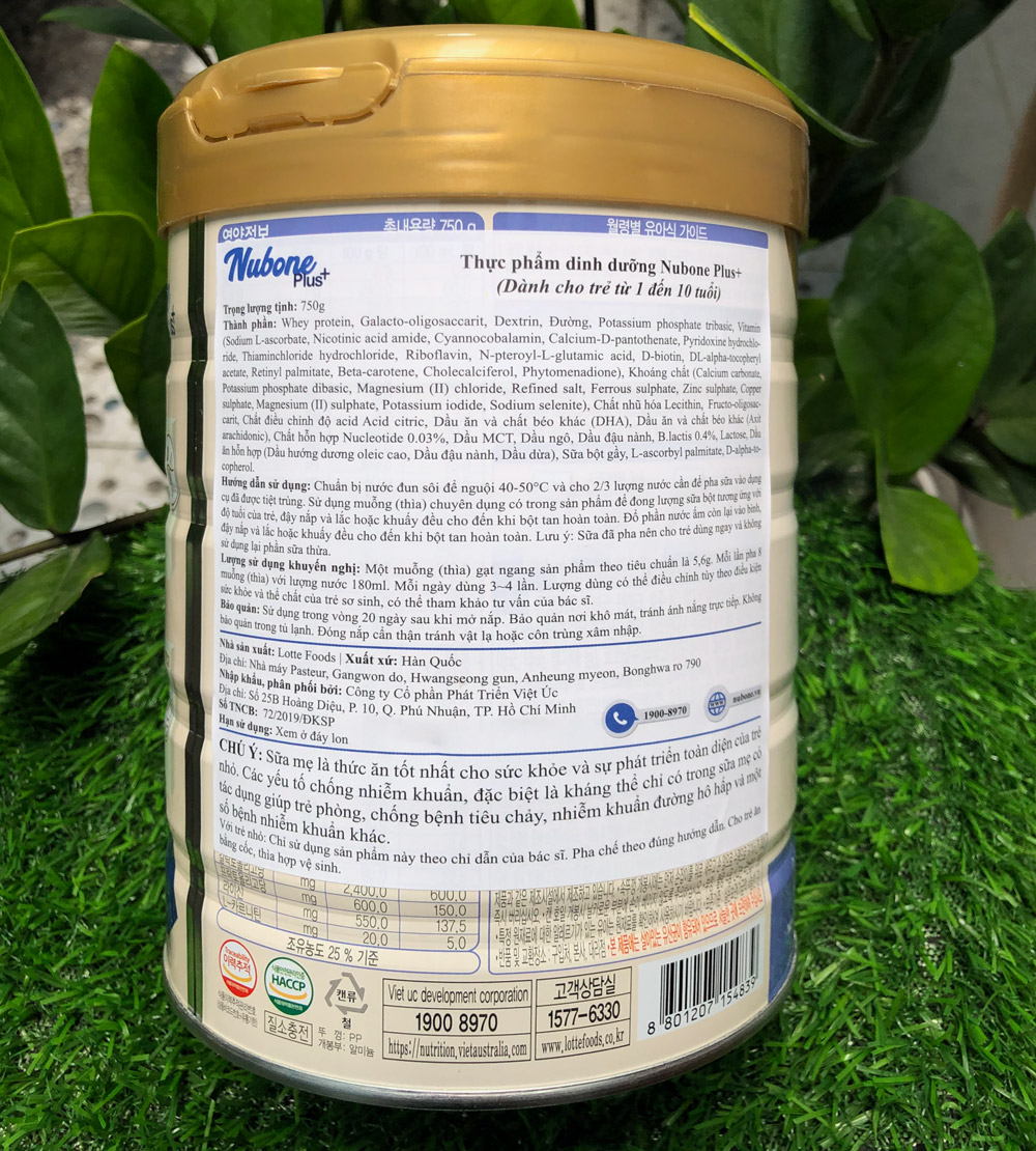 [HCM]Sữa bột Nubone Plus 750g - Bixi Shop
