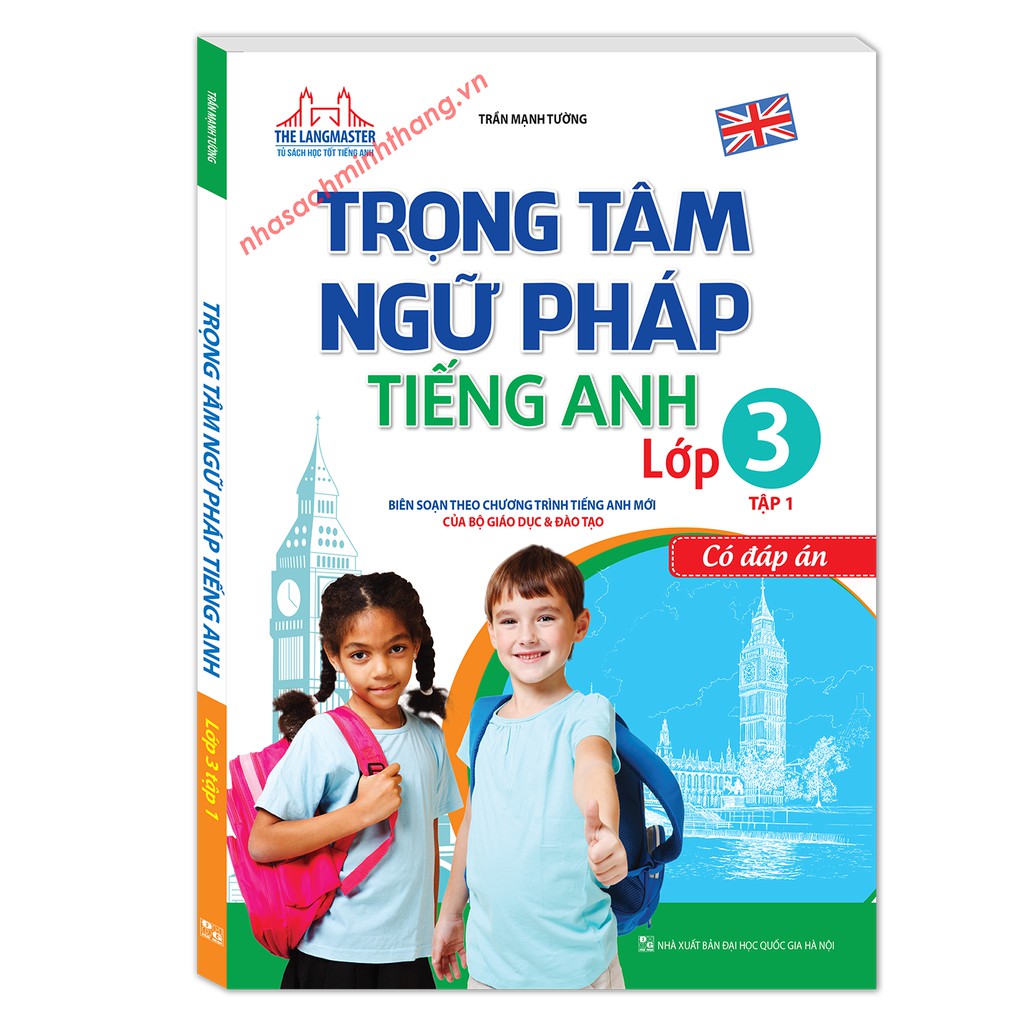 Sách - trọng tâm ngữ pháp tiếng anh lớp 3 tập 1 - có đáp án