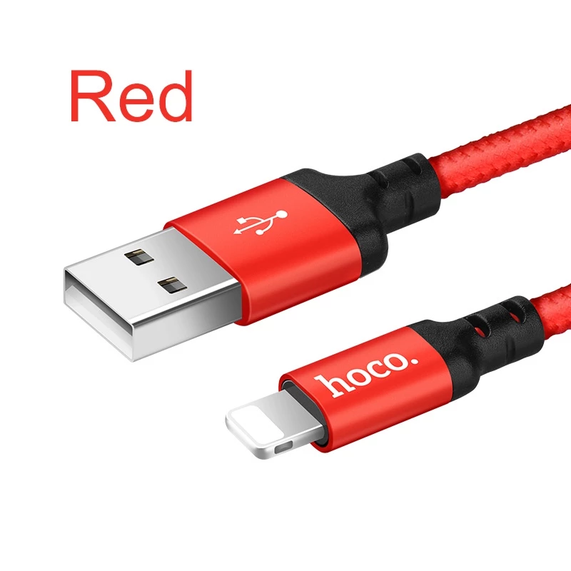 Cáp sạc HOCO X14 | USB to L | dây dù chống đứt, dài 2m | chính hãng | Bảo hành 6 Tháng