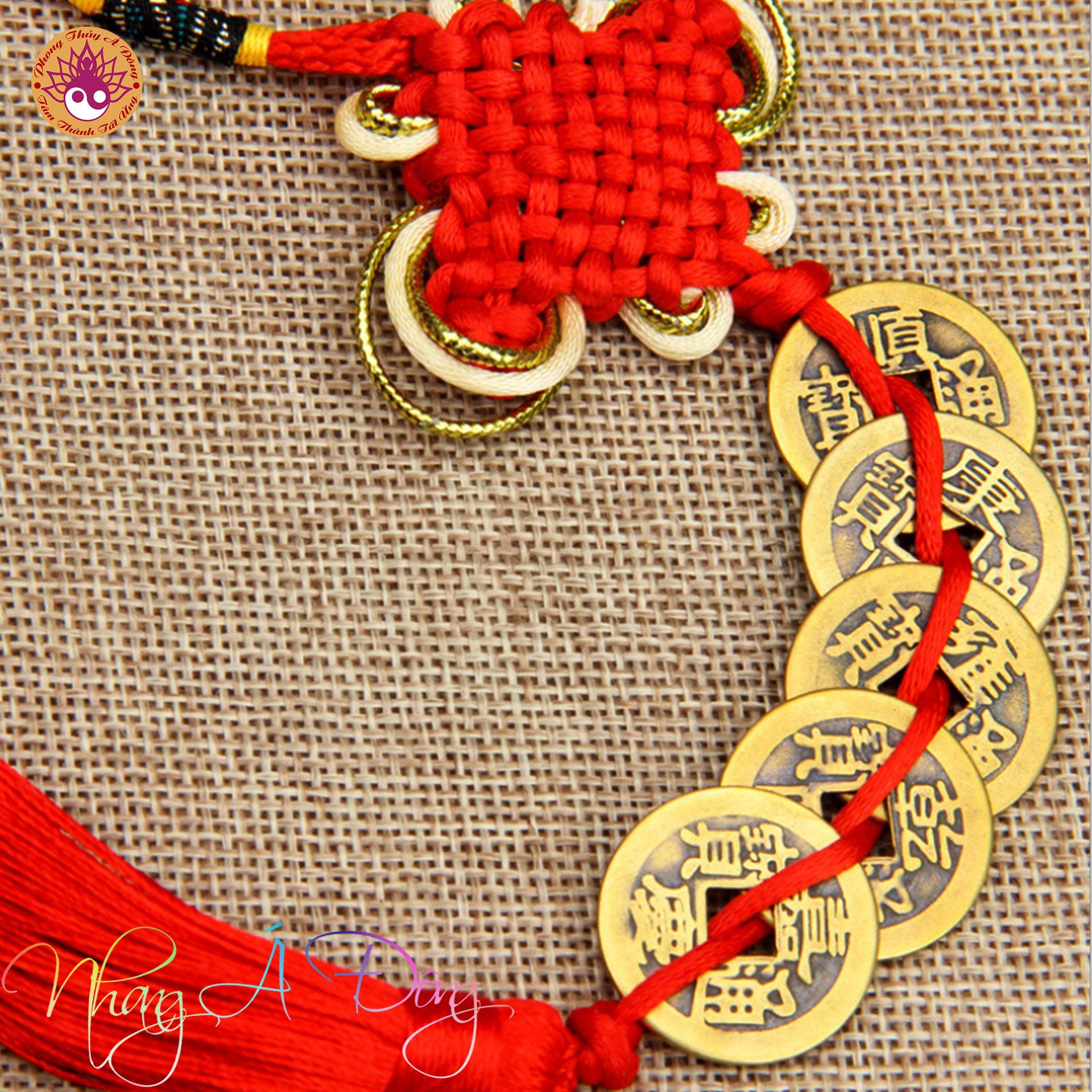 Tiền xu Ngũ Đế (xâu 5 đồng xu)