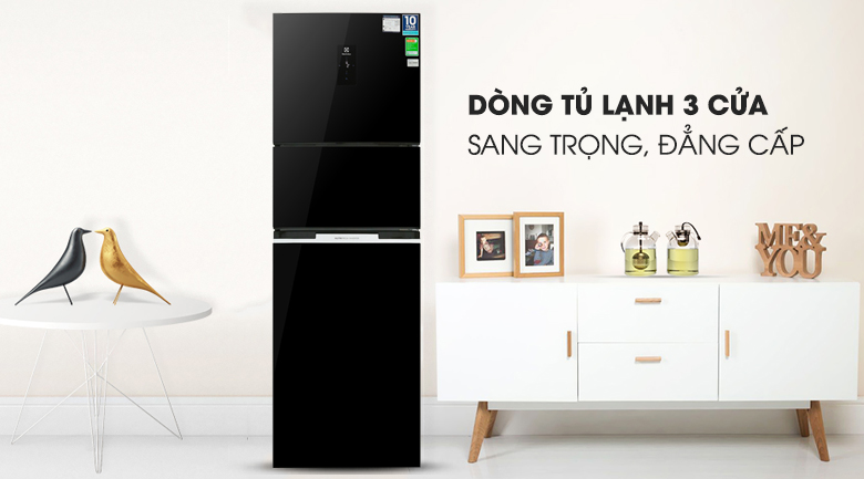 [TRẢ GÓP 0%] Tủ lạnh inverter Electrolux EME3700H-H 337 Lít (Giá áp dụng giao tại HN, HCM& các tỉnh liên hệ shop)