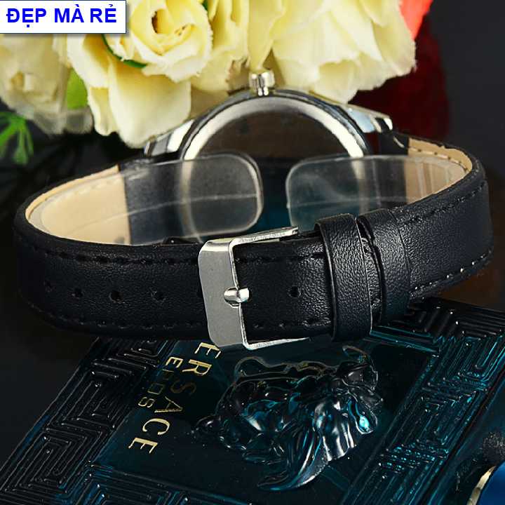 ( Tặng thêm 1 viên pin trị giá 20k ) Đồng hồ Nữ Đẹp Mà Rẻ style cá tính ( Viền trắng )