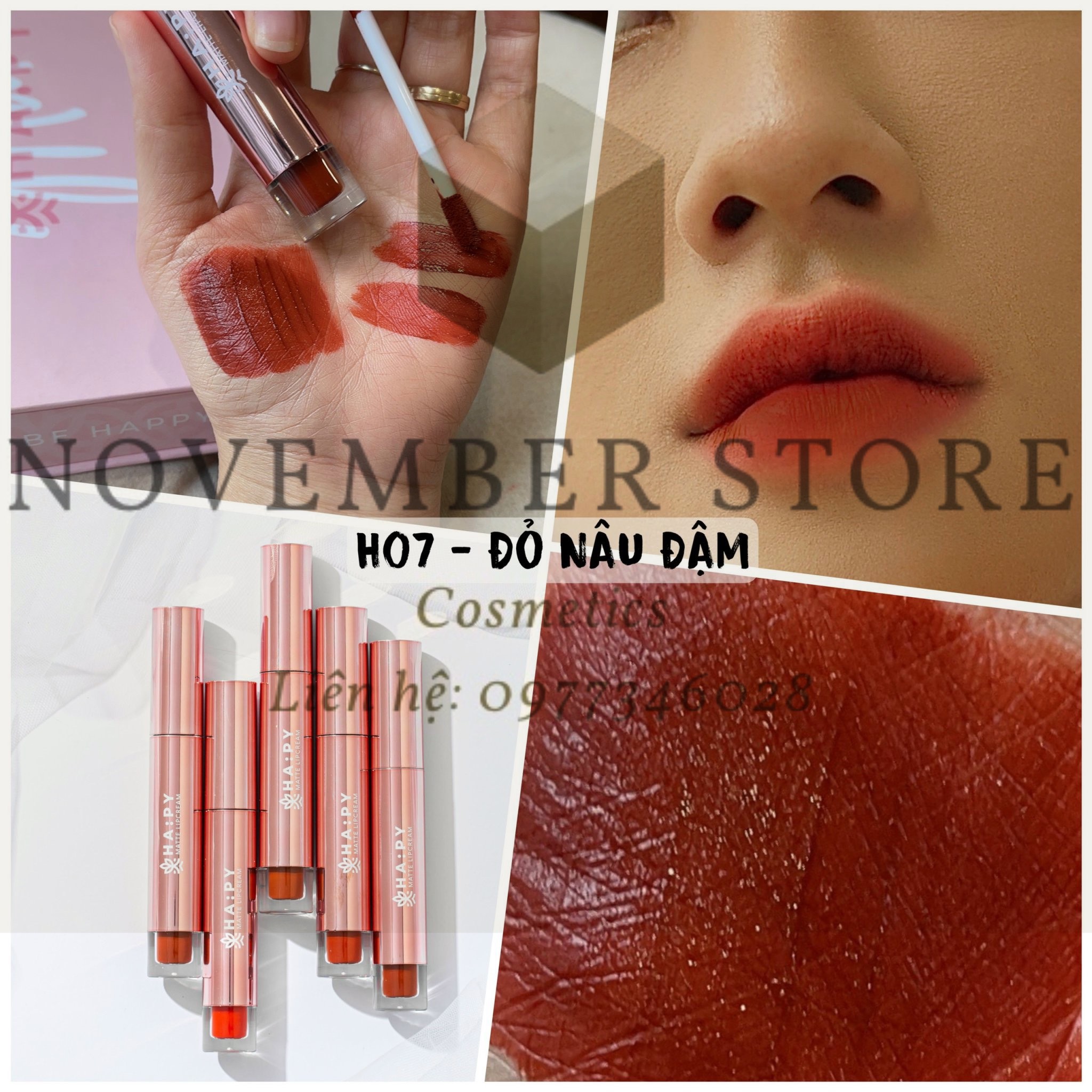 [ NEW ] Son Kem Lì Happy Matte Lipcream