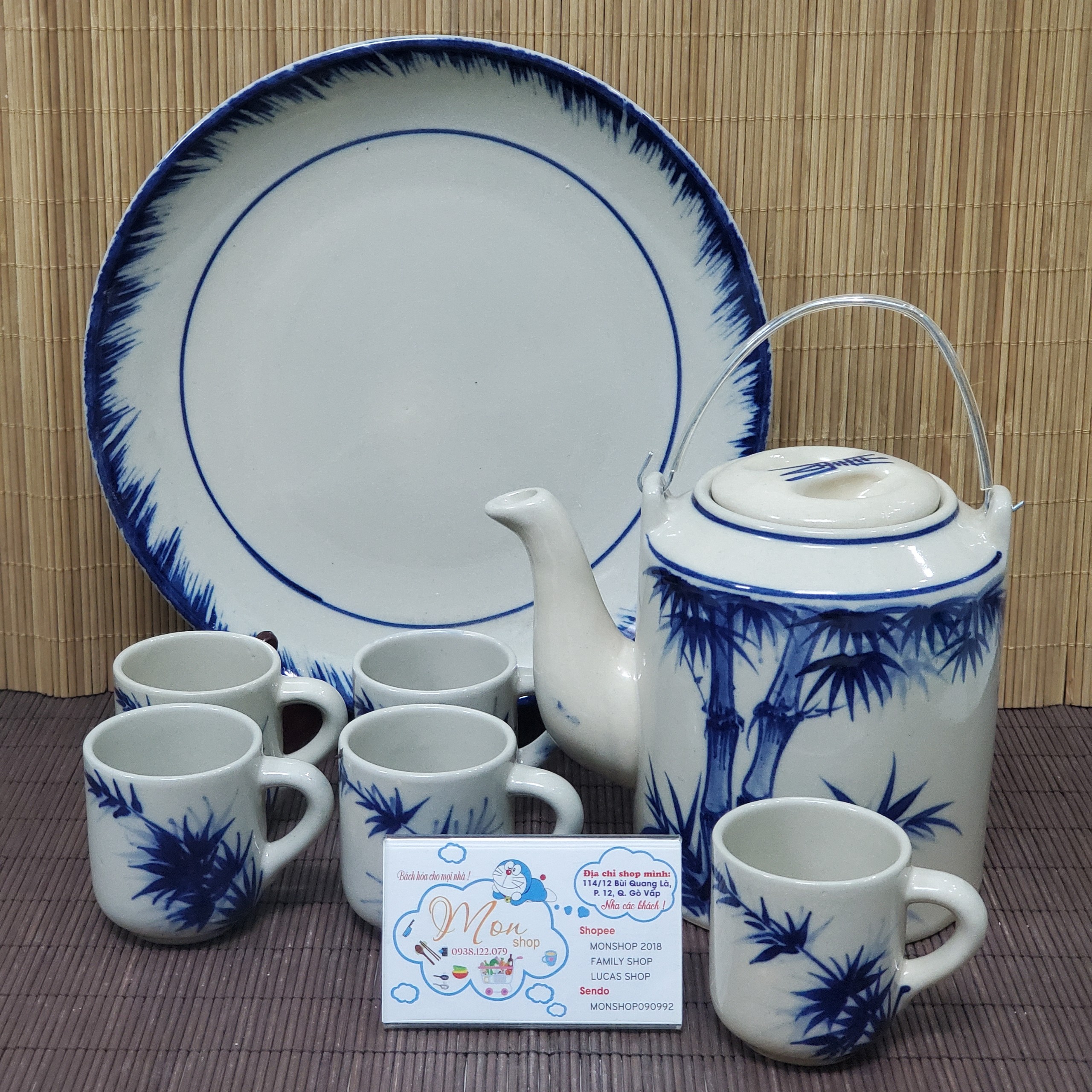[Freeship MAX]BỘ BÌNH TRÀ GỐM NUNG THỦ CÔNG CAO CẤP