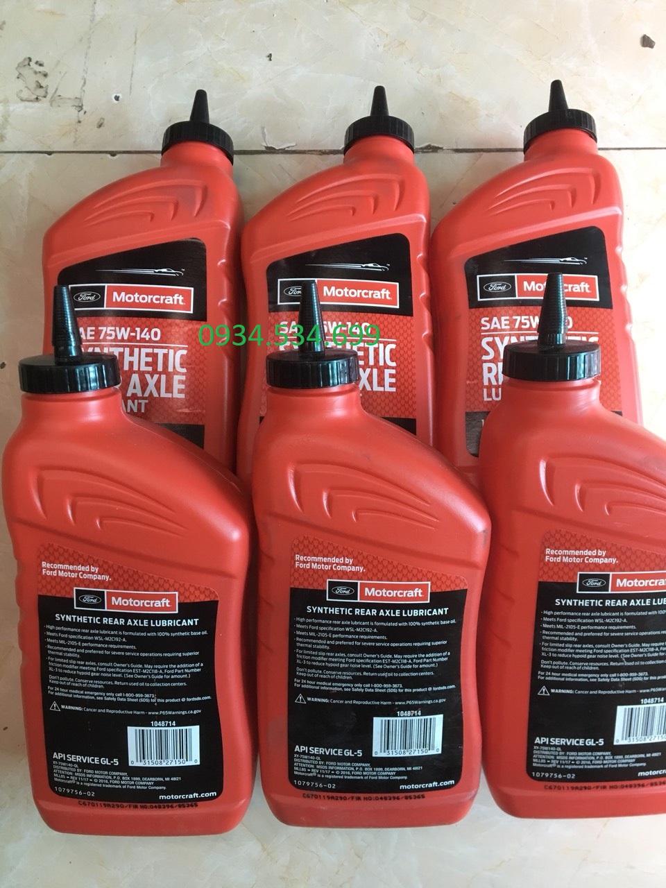 DẦU CẦU FORD RANGER, EVEREST, TRANSIT – XY75W140QL
