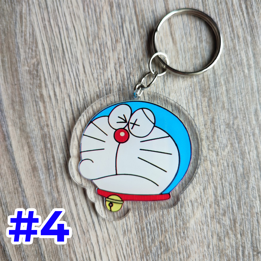 Móc Khóa 2 Mặt Doraemon Doremon Cute Dễ Thương 5x5cm QT0014