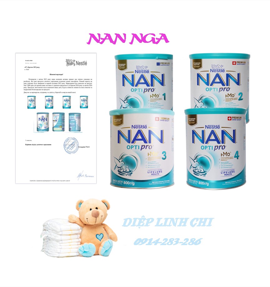 [Tặng Quà 25-29/2 ] Sữa Nan Nội Địa Nga Lon To 800g đủ số