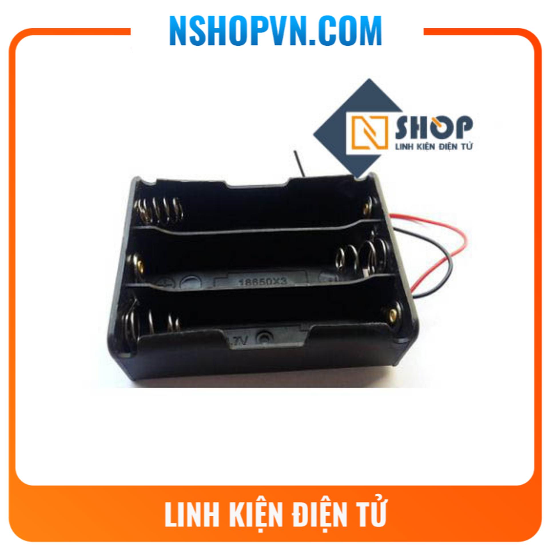 Đế giữ pin 18650 3 cell