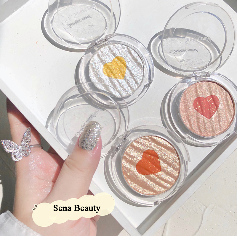 Phấn Bắt Sáng Kiêm Phấn Má Sweet Mint Heart In Box