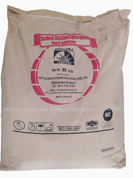 Phụ gia giòn dai Sodium Hexametaphosphate (E452i)_1kg/gói