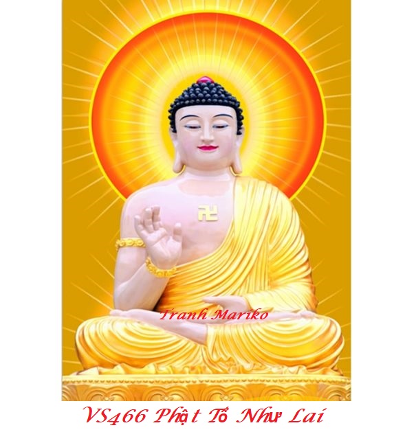 Hcm]Tranh Đính Đá Phật Tổ Như Lai Kích Thước Nhỏ ✓75×53 Cm -️ Vs466 Tranh  Mariko | Lazada.Vn