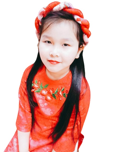 Mấn đội áo dài handmade