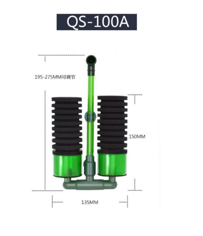 Lọc Bio QS-100/200A nuôi tôm, tép, cá nhỏ