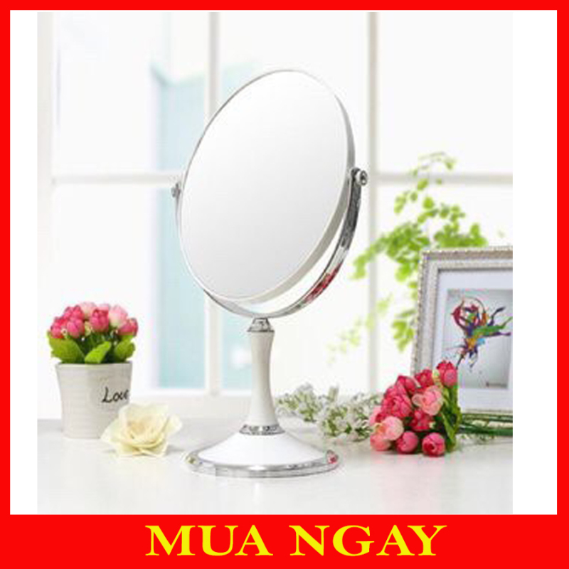 Gương Trang Điểm 2 Mặt Để Bàn Xoay 360 Độ GT11 giá rẻ