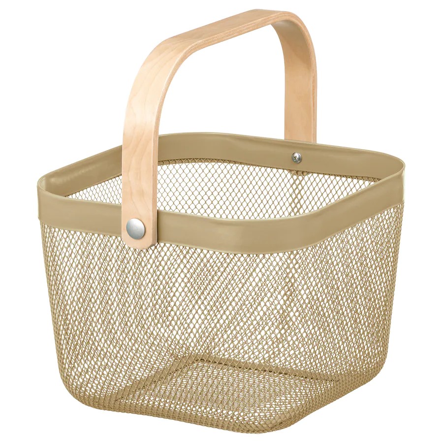 Giỏ đa năng 25x26x18cm Risatorp IKEA (trắng, hồng, đỏ, olive)