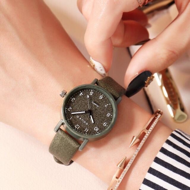 Đồng hồ nữ Douko dây da cào size 28mm