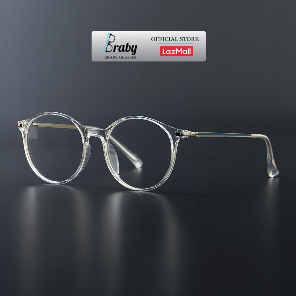 Gọng Kính Cận Tròn Nam Nữ Braby Unisex Thời Trang Trẻ Trung Cá Tính Kết
