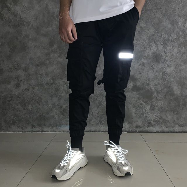 [HCM][Free Ship+Video thật] Quần jogger kaki túi hộp phản quang