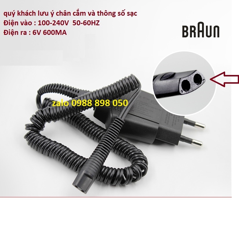 Dây sạc máy cạo râu braun 5690 chung với 5760 loại tốt