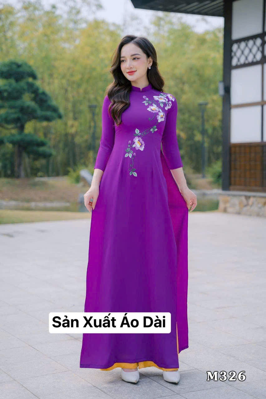 Bộ áo dài lụa tây thi truyền thống cao cấp (kèm quần)