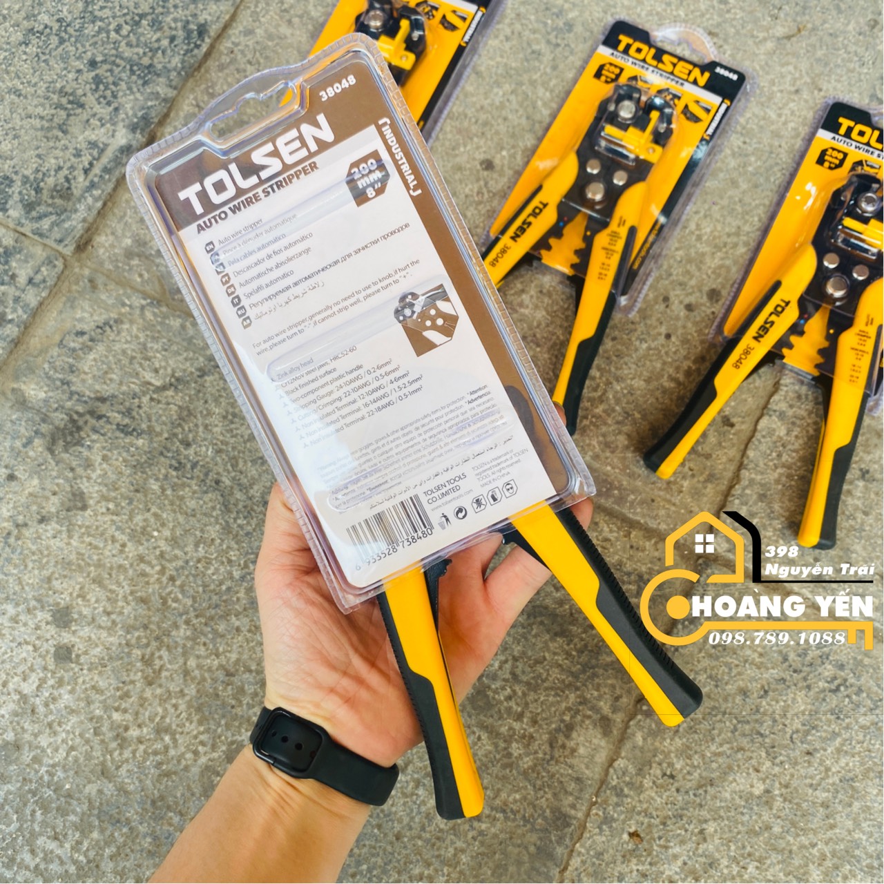 Kìm tuốt dây điện TOLSEN 38048, Kềm tuốt dây điện - Hoàng Yến