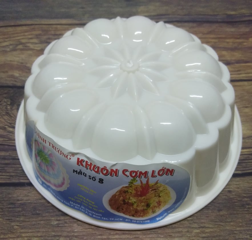 Khuôn nhận cơm/ xôi/ đổ rau câu hình hoa 18 cm - mẫu số 08