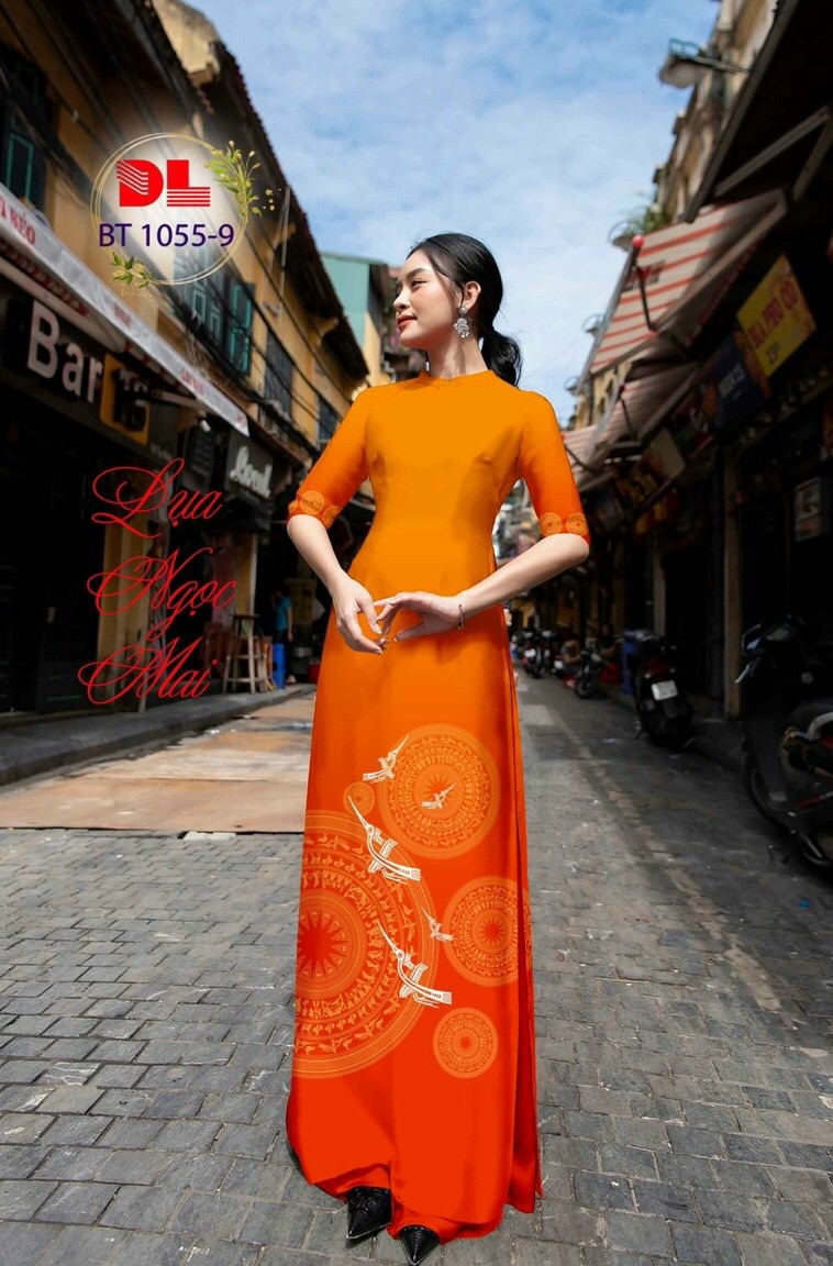 Vải áo dài Trống Đồng