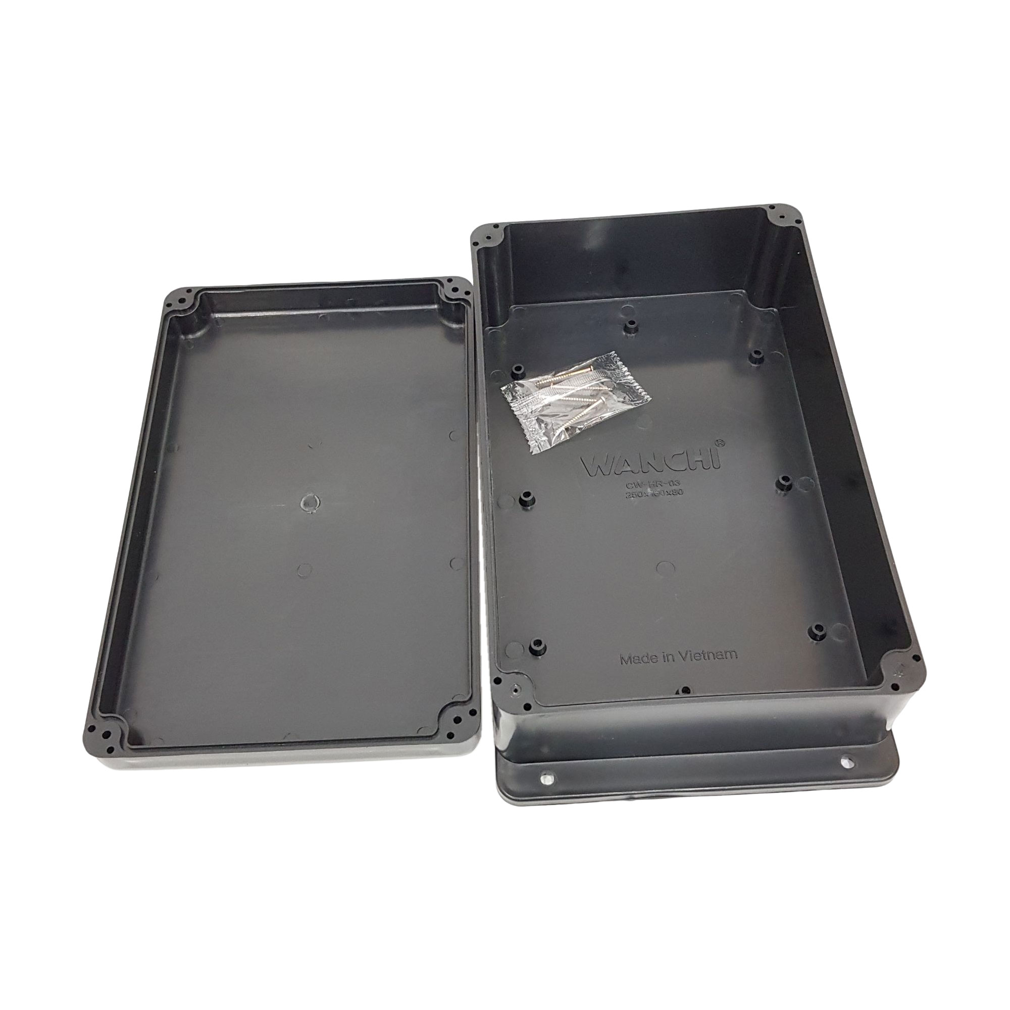 Hộp nhựa có ron 250x160x80
