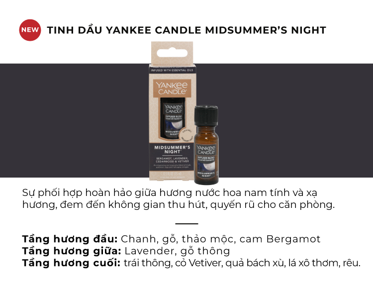 Tinh dầu Yankee Candle - Midsummer's Night (15ml)