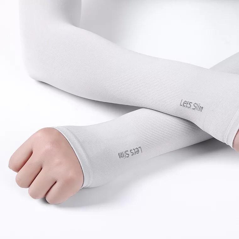 [HCM]Combo 2 đôi Ống tay chống nắng letslim ! màu xám nhạt