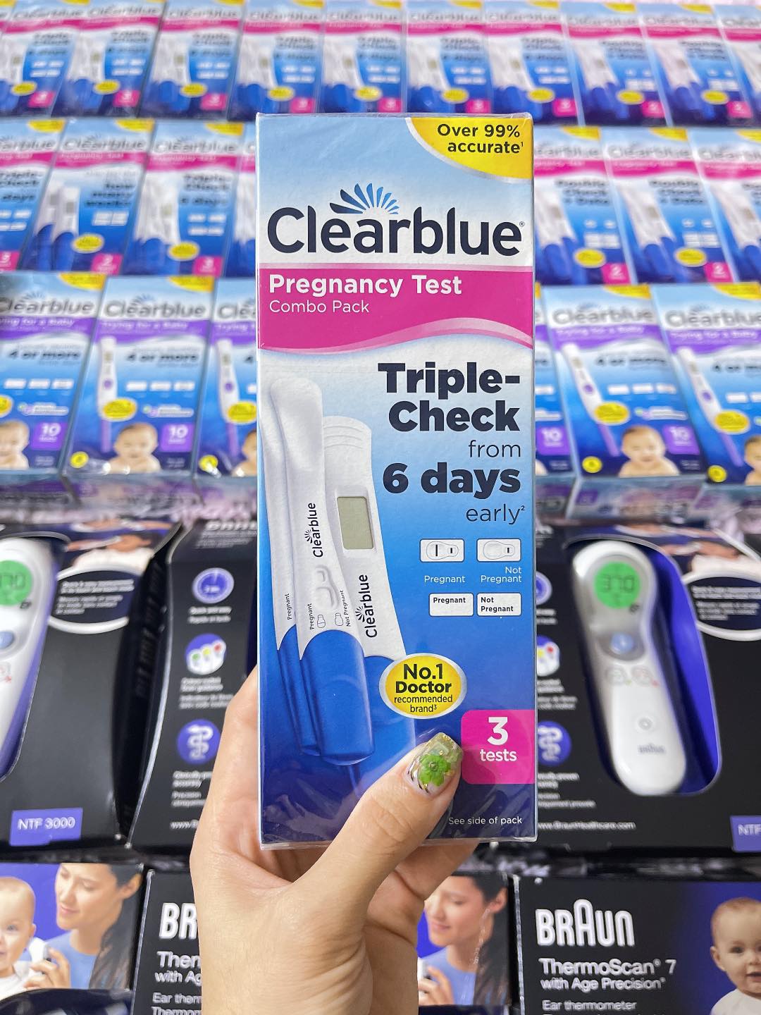 Que thử thai Clearblue Plus Pregnancy Test 3 Pack