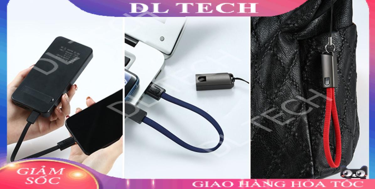 Cáp sạc iPhone Lightning – Type C – Micro USB loại ngắn 20 cm mẫu 2 DL TECH
