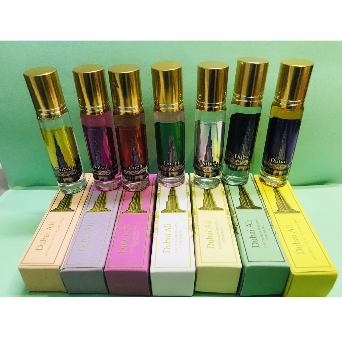 [7 mùi hương] Tinh dầu nước hoa Dubai Ali, dạng lăn mini 10ml