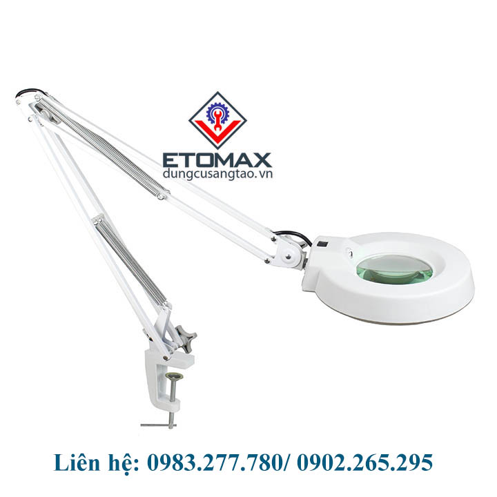 Kính lúp kẹp bàn có đèn LT-86A 10x