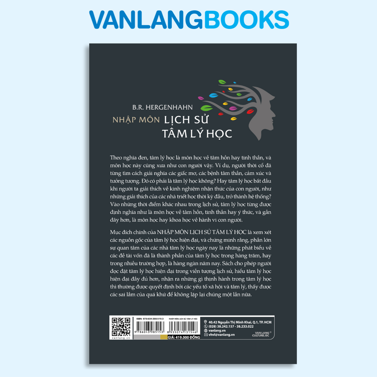 Sách - Nhập Môn Lịch Sử Tâm Lý Học-Vanlangbooks